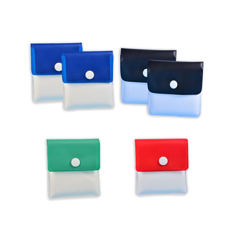 siduytin 6 Pieces Portable Pocket Ashtray Pouch Fireproof Reusable Purse