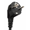 PeakTech Power Cable - IEC Cable with Protective Contact Angled