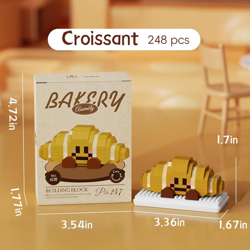 Jollcnoia Croissant Happy Bread Series Food Cute Series Set Toy