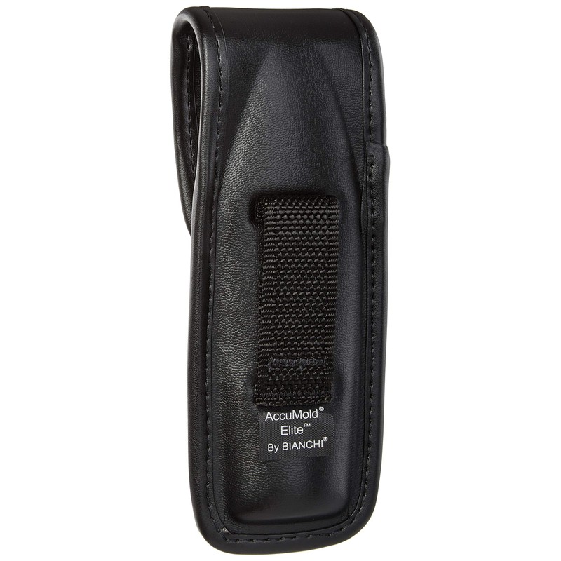 Bianchi 7907 Mace/OC Spray Pouch Holder, Large, Plain Black, Hidden