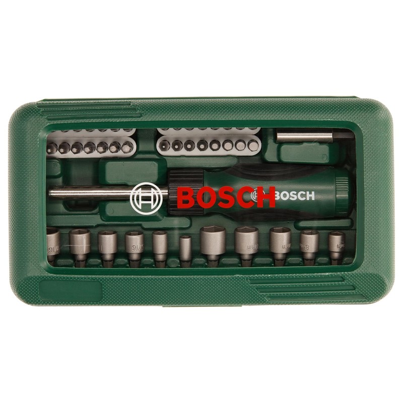Bosch 46pc. Screwdriver Bit and Nutsetter Set (PH-, PZ-, Hex-,