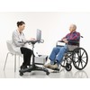 Aidata Ergonomic Sit-Stand Mobile Laptop Cart Work Station with Printer