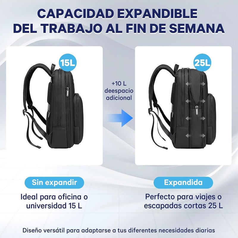 Mochila para Laptop Arctic Hunter Slim 16L para Hombres y