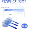 3 Pieces Moulded Dart Flights,Darts Flights,Blue dart flights Intergrated dart