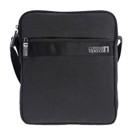 Coronel Tapiocca Men's Bolso Bandolera para Hombre Amancio Shoulder Bags, Black, 23x6x28 cm