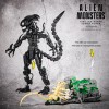 958+Cool Alien Building Block Set Character Model DIY Assembly Black