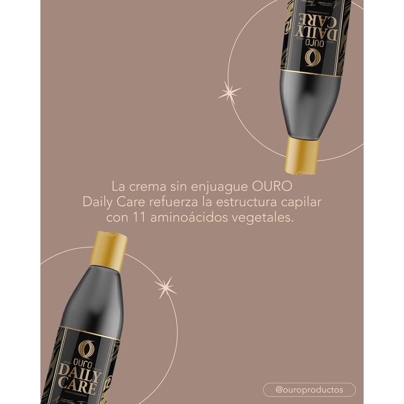 Ouro Daily Care Tratamiento Capilar Sin enjuague Nutrition Therapy 240ml.