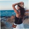 BESPORTBLE Ethnic Style Coconut Shell Sling Bag Lightweight Crossbody Purse