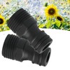 Pack of 2 Hose Connectors Garden Hose Coupling Nipple 1/2
