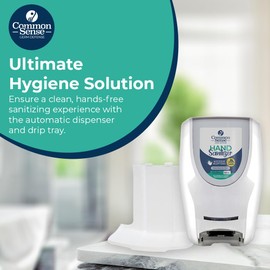 Automatic Hand Sanitizer Dispenser by Smart Common Sense, Touch-Free Wall Mounted Design, for 1000 mL Smart Common Sense Hand Sanitizer Refills (Refill Pack Sold Separately)