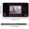 Sketching Pencils 12 Pieces Professional Graphite Sketch Pencil Artists Set