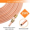 Eoppen 25 ft 3/16 + 1/4 Copper Coated Brake Line