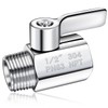 Shower Head Shut Off Valve 304 Stainless Steel Mini Ball