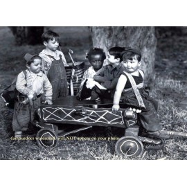 Our Gang PHOTO The Little Rascals Alfalfa, Spanky, Buckwheat Wagon