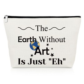 Art Lovers Gift Makeup Bag Artist Gifts Art Student Graduation Gifts Thank You Gift for Art Teacher Friend Daughter Art Cosmetic Bag Christmas Birthday Gift Art Teacher Appreciation Gifts Travel Pouch