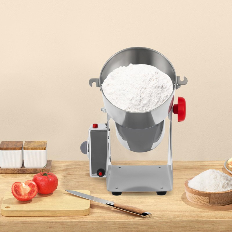 WUSILILU 3600W Electric Grain Grinder,Stainless Steel Electric Grinding Machine,2.2LBS Bin