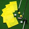 KINGTOP Golf Flag 8x6 Inch - Plain Yellow, 420D Nylon,