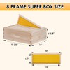 POLLIBEE 8 Frame Super Bee Hive Box, Langstoth Honey Super