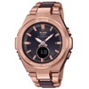 Casio MSG-W200 Series Baby G-MS Radio Solar Wristwatch, pink gold,