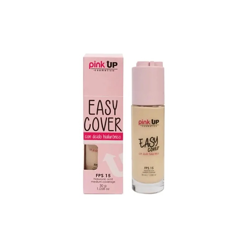 Polvo Mate Hd + Maquillaje Líquido Easy Cover Pink Up
