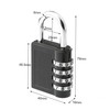 1 x Secure 4-Digit Combination Padlock for Gym, School, and