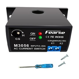 nodehawk AC Current Sensing Switch,Current Sensing Relay 0-30A Normally Closed Current Sensor Monitoring Relay,Linkage PLC Signal,Overload Controller (M3056)