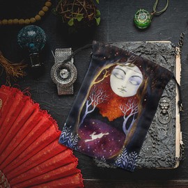 Tarot Deck Storage Bag - Drawstring Rune Bag Tarot Deck Bags,Tarot Pouch Velvet Bags, Colorful Pouches for Dices, Crystals, Tarot Cards, Jewelry