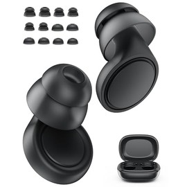 Ear Plugs for Sleeping Noise Cancelling,35dB Ear Plugs for Noise Reduction Reuseable Concert Ear Plugs for Sleeping, Concerts, Traveling, Working Black