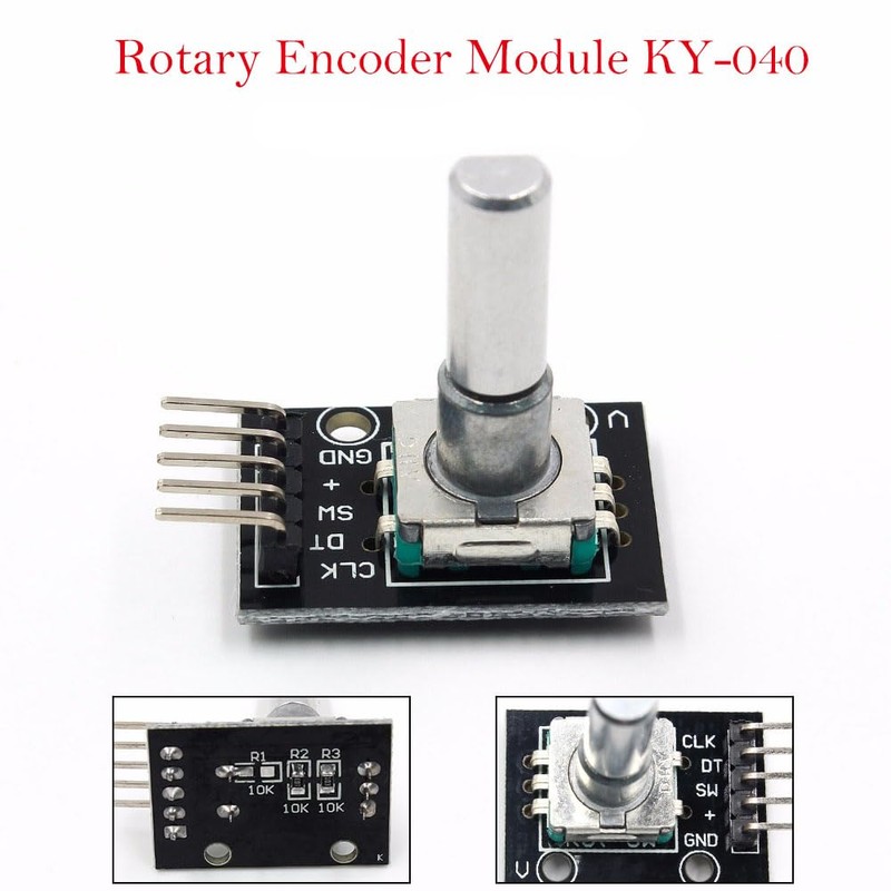 5PCS KY-040 Rotary Encoder Module Rotary Encoder Pushbutton Switch