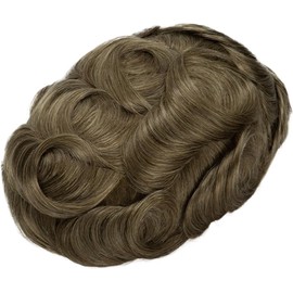 Prótesis Capilar Hombres Tupé(Straight,18_110%_FREE_8X10)
