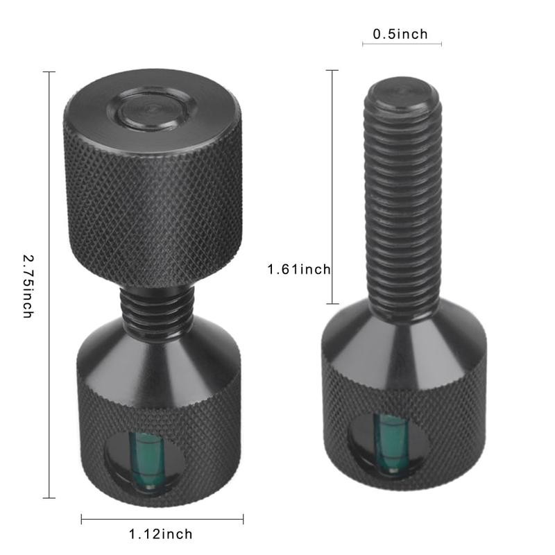 1-1/8" Two Hole Pins Built-in Level 6061 Aluminum 2 Hole