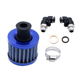 TAKPART 13mm Universal Blue Breather Cold Air Filter Motorbike Air Intake Filter
