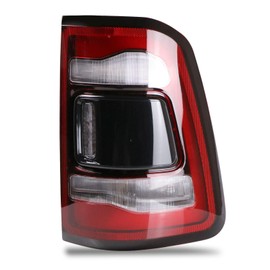 Lathsy Lathsy LED Tail Light Black Cover w/o Blind Spot Compatible With 2019-2023 Dodge Ram 1500 Right Passenger Side Replace 55112992AD