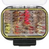 64 Pcs Fly Fishing Flies Stainless Steel Colorful Fishing Lure