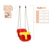 PLAYBERG Red Plastic Baby and Toddler Swing Seat with Hanging