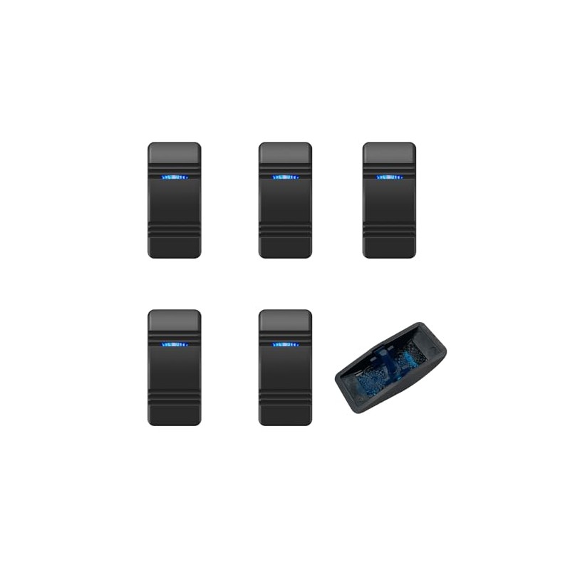 6 Pack Marine Boat Rocker Switch Cover Cap for Carling