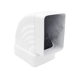 Gutter Elbow 3x4 90 Degree Downspout Elbow Gutter Connector Roofing Gutters Rainwater Drainage 90° Gutter Downspout Extension (Style B, Aluminum, 3x4)