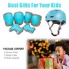 Kids Bike Helmet Adjustable Toddler Helmet with Knee Elbow Wrist