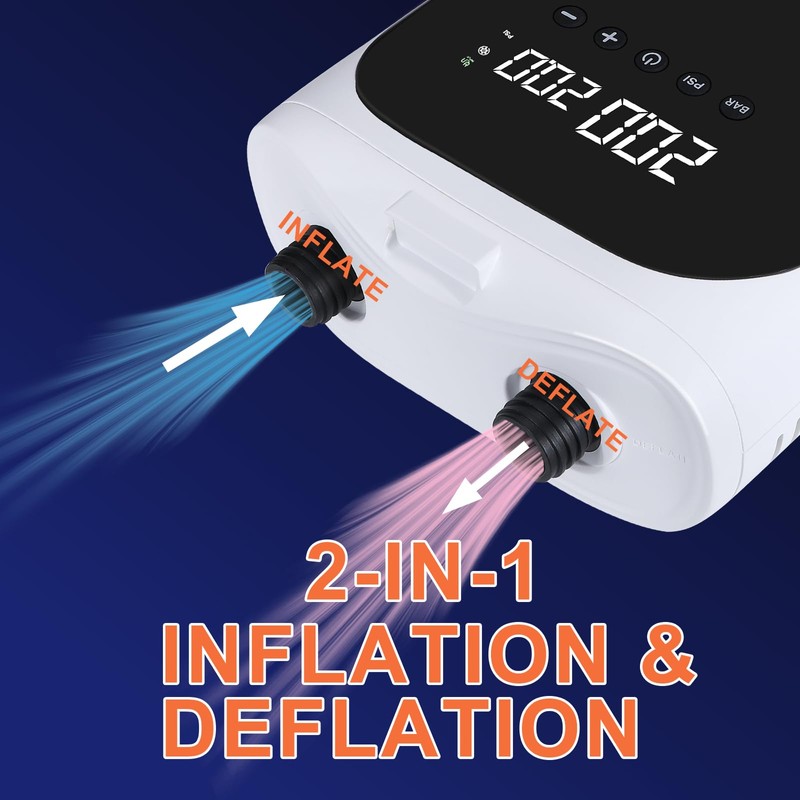 Electric SUP Pump for Stand Up Paddle Board White