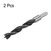 HARFINGTON 2pcs Brad Point Drill Bits 15mm(19/32") Dia Straight Round