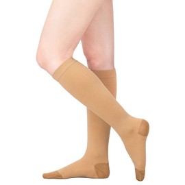 アルケア 弾性ストッキング アンシルク・1 ハイソックス つま先あり 1足入 21391 ベージュ L