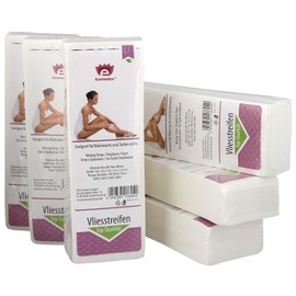Kosmetex Fleece Strips for Wax, Pack of 600, Fleece Strips 20 cm for Hair Removal with Warm Wax and Sugar Paste
