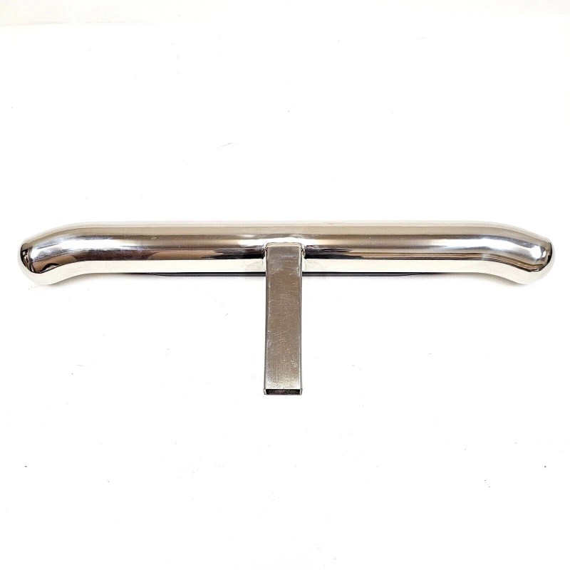 AZONECAR 30" Polished Chrome Tow Hitch Step Bar-3" Round Curved