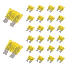 DIANN 100pcs 20A Standard Car Fuses 20 AMP Automotive Fuse 12V 24V 32V Blade Fuse with Fuse Puller for Cars Trucks Boats Automotives