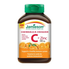 Jamieson Jamieson Vitamin C and Zinc 500mg 400 Tablets