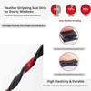 Rubber Weather Stripping Door Seal Strip, Self-Adhesive Door Weather Stripping