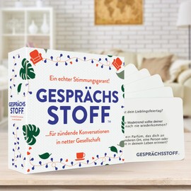 Monsterzeug Party Game Talk Piece XL, Quiz with Over 300 Questions, Funny Family Game, Knowledge Quiz for Adults, Card Game