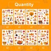 16 Pcs Autumn Stickers, Autumn Leaves Animals Maple Leaf Mushroom