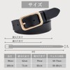 Macoking Women's Belt, Thick, Cowhide Leather, Durable, Golf, Large Size,