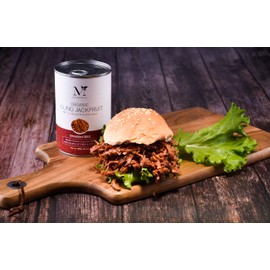 Mementa Organic Young Jackfruit, Plant-Based Meat Alternative, Shredded BBQ, 14.1 oz (Pack of 1)